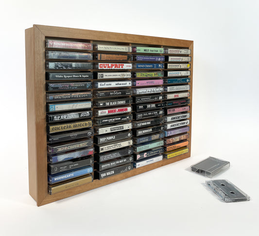60 Cassette Tape Display Shelf